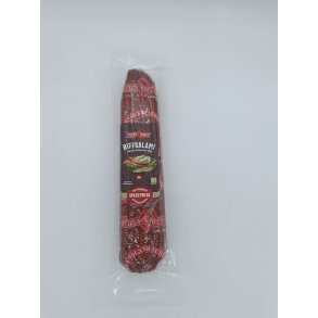 Biffsalami med Rdvin 